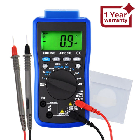 Eng-216 Digital Engine Automotive Analyzers Diagnostic Multimeter Auto-Ranging With Pc Data Transfer