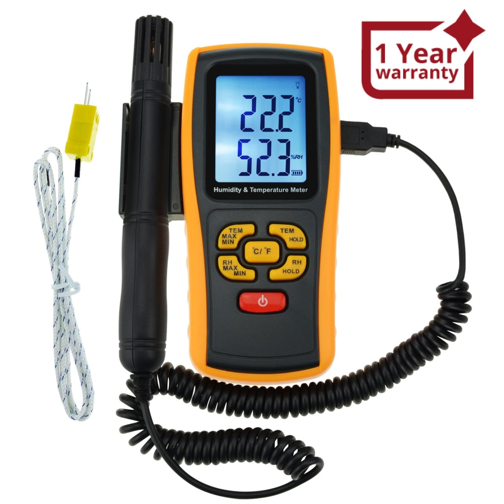 Temperature/Relative Humidity Meter; Digital, Probe Sensor