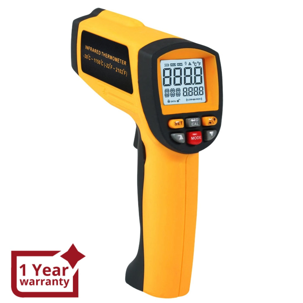 Industrial Handheld Pyrometer Meter Digital Temperature Gun IR