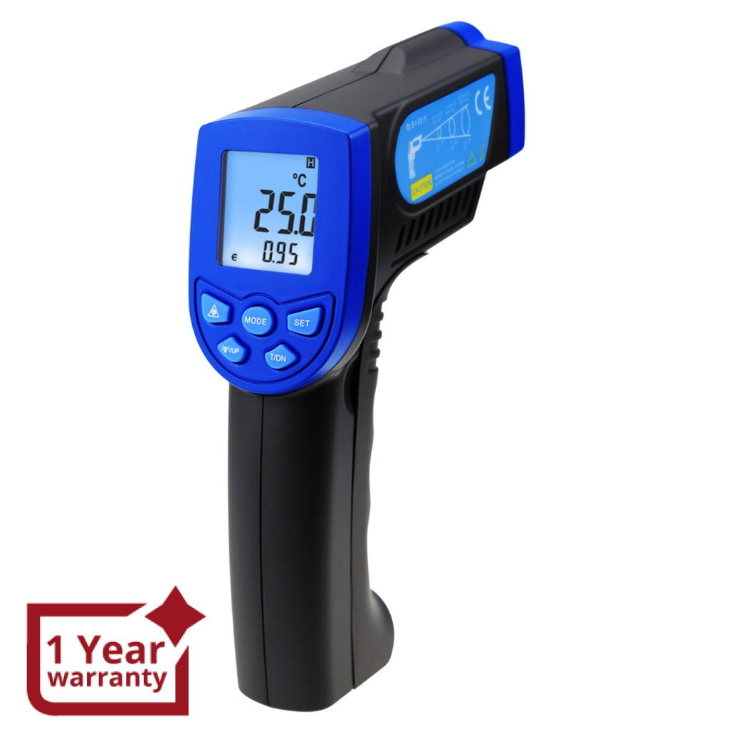 Non Contact Infrared 12:1 Thermometer Laser -30~550°C/-22~1022°F