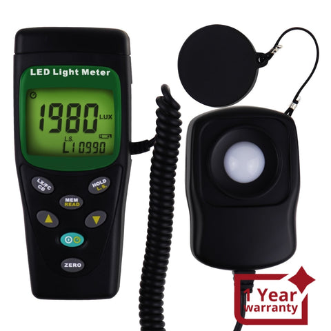 Tm-209 Digital Led Light Lux / Fc (Footcandle) Meter Luminous Intensity Measurement Luxmeter 400000