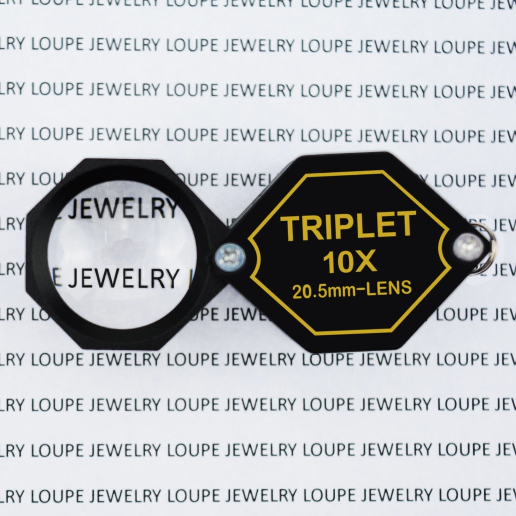 10/20/30X Magnifier Jewelry Loupe LED UV Light 21mm Achromatic Triplet Lens  Optical Glass 10x 