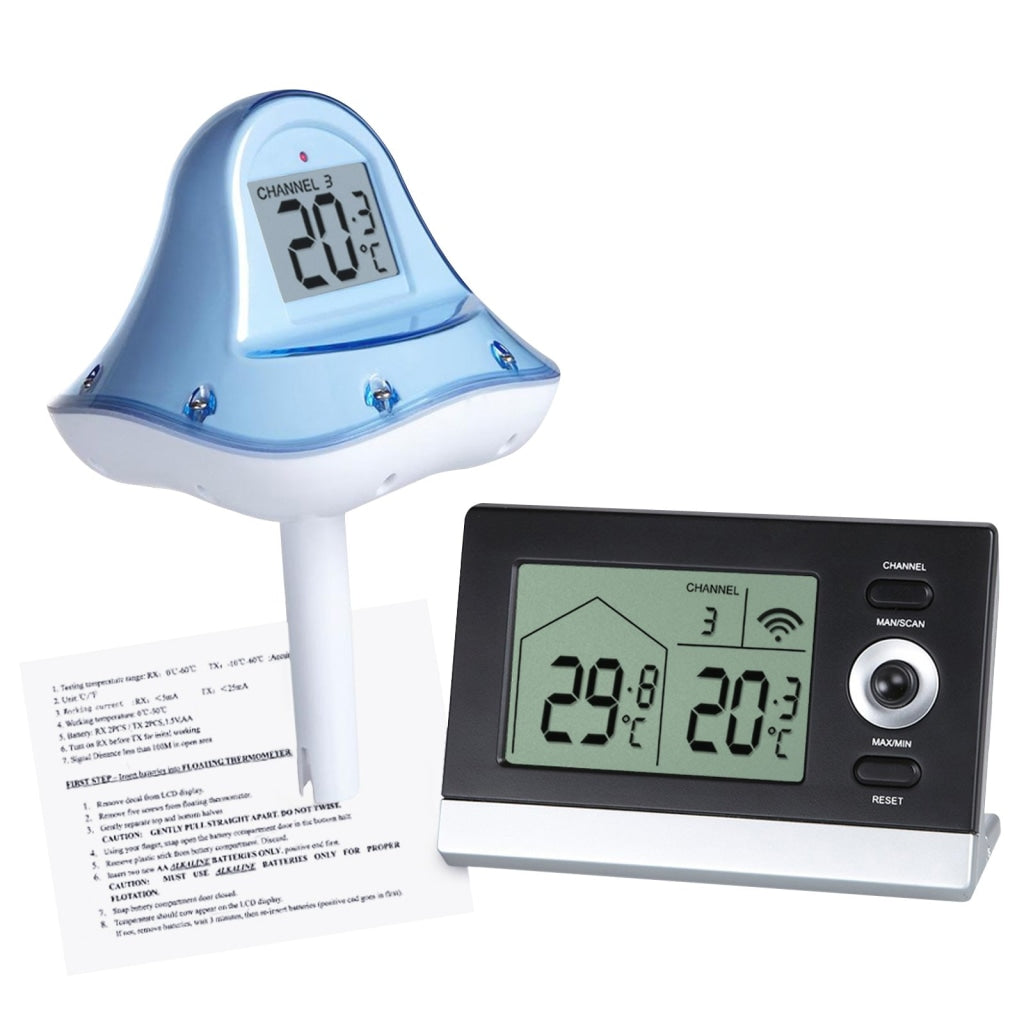 RF-707 Wireless Floating Swimming Pool Thermometer 10~60 degree C (14 –  Gain Express
