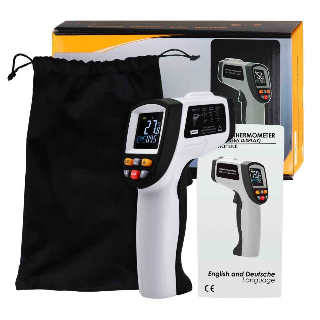 INSTEN Temperature Thermometer Handheld Digital LCD IR Infrared Laser Gun