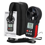 Ane-272 Digital Vane Anemometer Handheld Wind Speed Temperature Meter Air Velocity Chill Tester