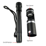 CLMG-7201 10x 18mm Handheld Darkfield Loupe, with LED Flashlight Jeweller Gem Inspection Tools - Gain Express