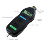 Dt-2236C 2In1 Digital Contact And Non-Contact Tachometer Laser / Photo W/ Ft & M/min Rpm Auto