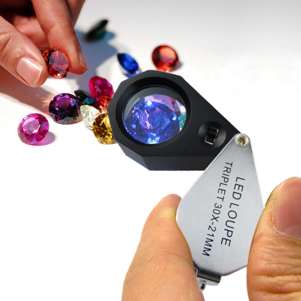 GEM-386 Rechargeable 10X Full Metal Jeweler Optical Magnifying