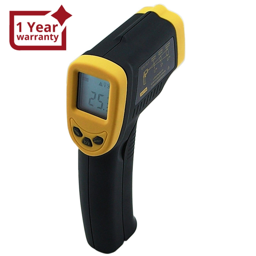 Digital Infrared Thermometer Temperature Gun Meter -50~800C Colorful LCD  with Alarm Ambient Humidity Thermal Imager Thermometor