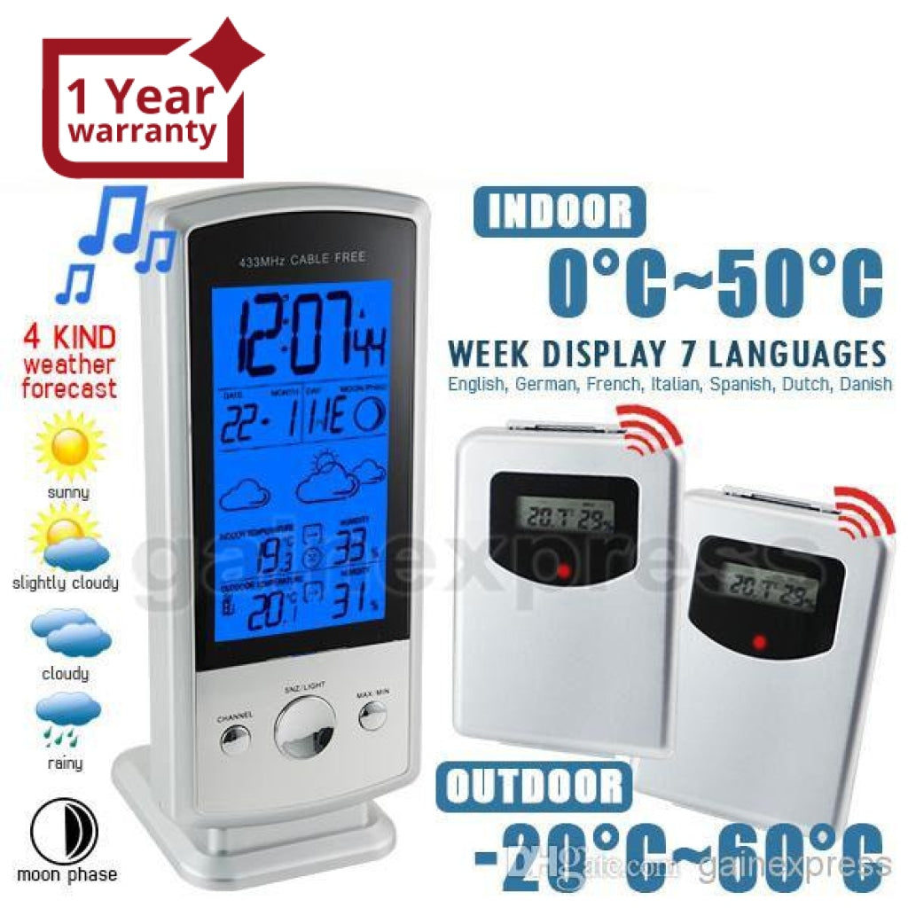 S08S613B_2S Indoor/Outdoor Wireless Digital Weather Forecast Station H –  Gain Express