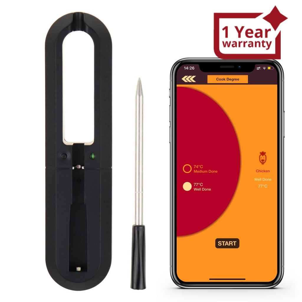 Bluetooth Truly Wireless Meat Thermometer Cooking BBQ Oven