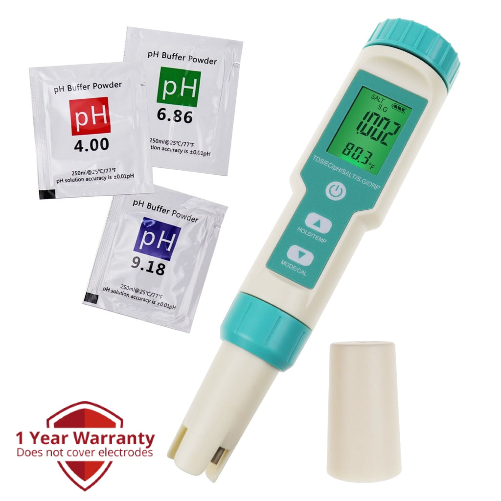 WQM-341 Water Quality Tester pH / EC / TDS / Salinity / SG