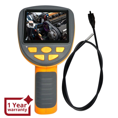 C0599H_1M_3.9mm Industrial 3.5" LCD Video Inspection Endoscope Borescope 1M Cable w/ 3.9mm Camera - Gain Express