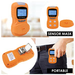 Aqm-384 Portable Gas Detector Co Hs O Ex (Lel) 4 Detection Rechargeable Clip Sniffer With Audible