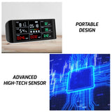 Aqm-388 Portable 9 In 1 Indoor Air Quality Meter Co2 Monitor Formaldehyde Detector Voc Sensor Aqi