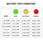 Bat-376 Digital Battery Capacity Tester Volt Checker Load Analyzer Display Check Aaa Aa C D 9V 3.7V