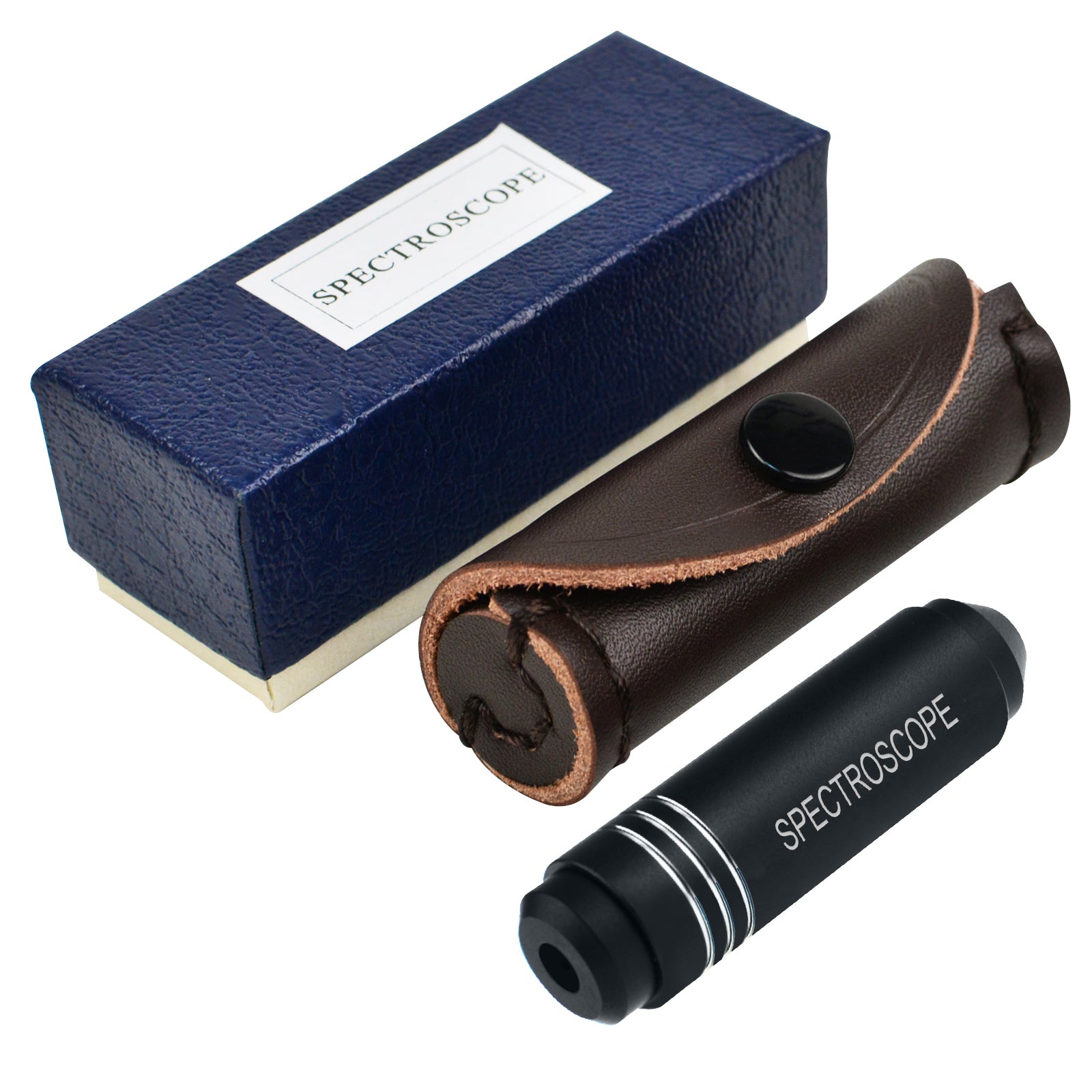 CLMG-7205 Pocket Diffraction Grating Gemological Spectroscope Gem Stone Jeweller Tool with Pouch