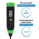 Dom-383 Digital Rechargeable Do Meter Dissolved Oxygen Tester With Floating Probe Long Cable