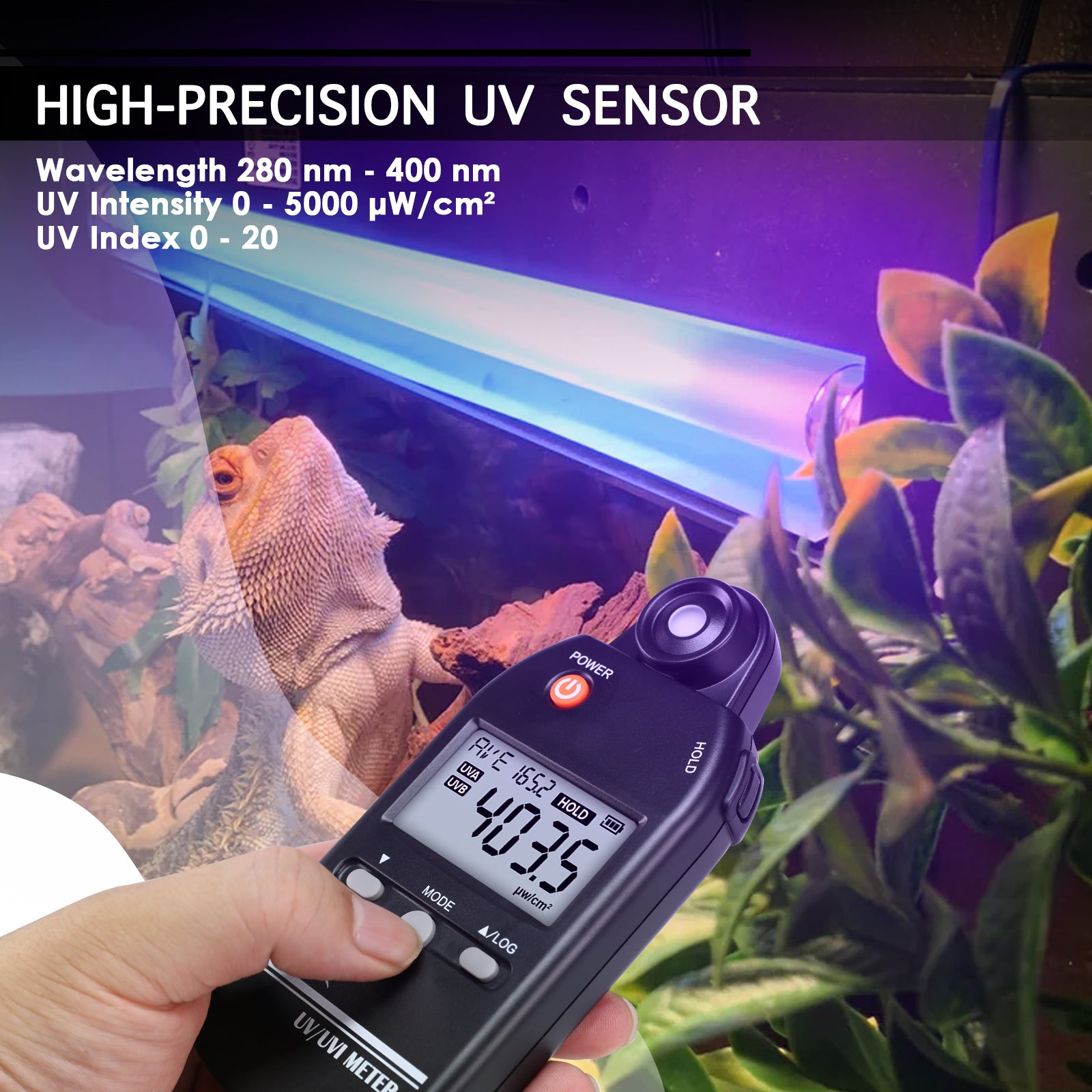 UVM-529 Digital Ultraviolet Detector UV UVI Tester Light Meter