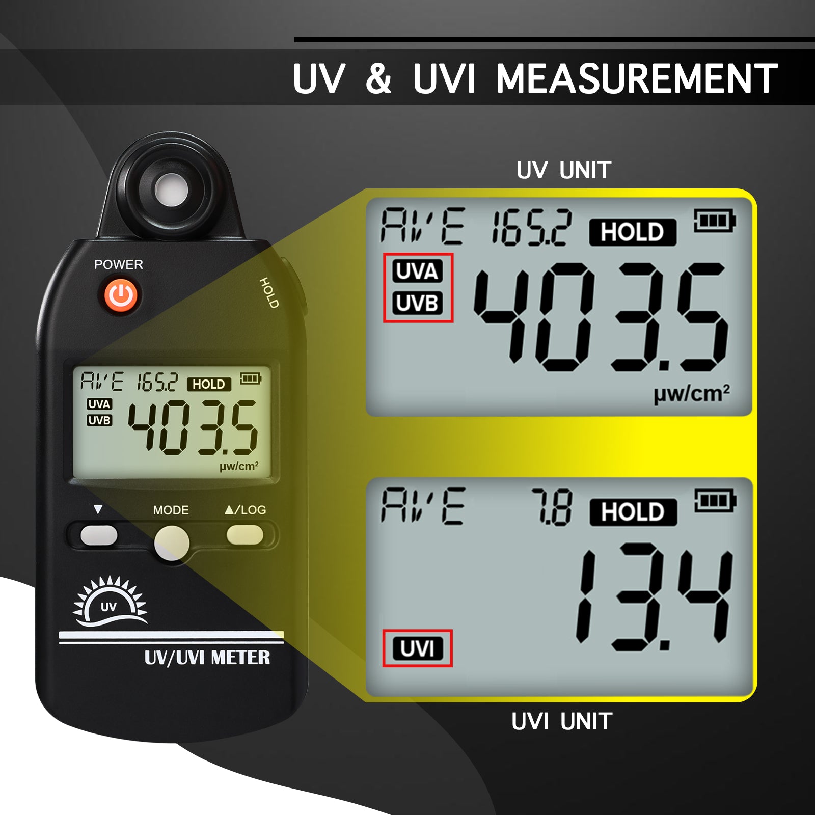 UVM-529 Digital Ultraviolet Detector UV UVI Tester Light Meter