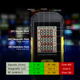 EMF-511 Professional 3-in-1 EMF RF Meter: Electric / Magnetic / RF Field Detector with Data Hold & Alarm, EMF Safety Tester for Home / Industry Use