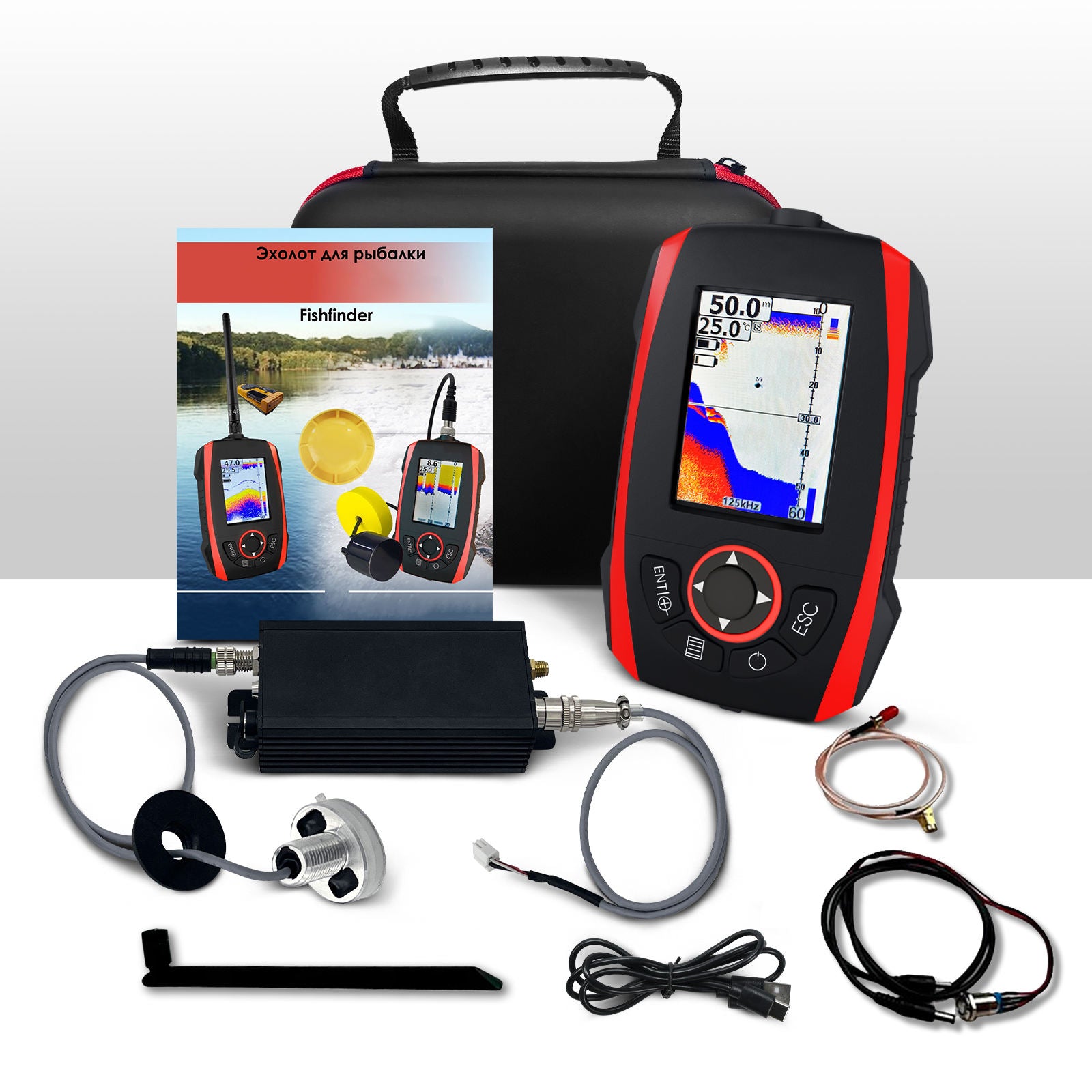 Professional 300m Long-Range Wireless Fish Finder, 3.5