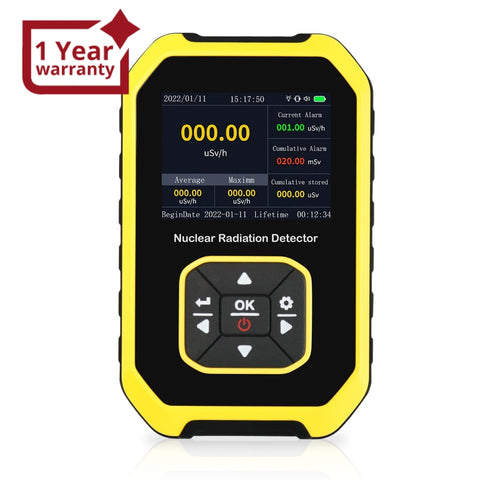 Gam-391 Geiger Counter Nuclear Radiation Detector Handheld Dosimeter Beta Gamma X-Ray Rechargeable