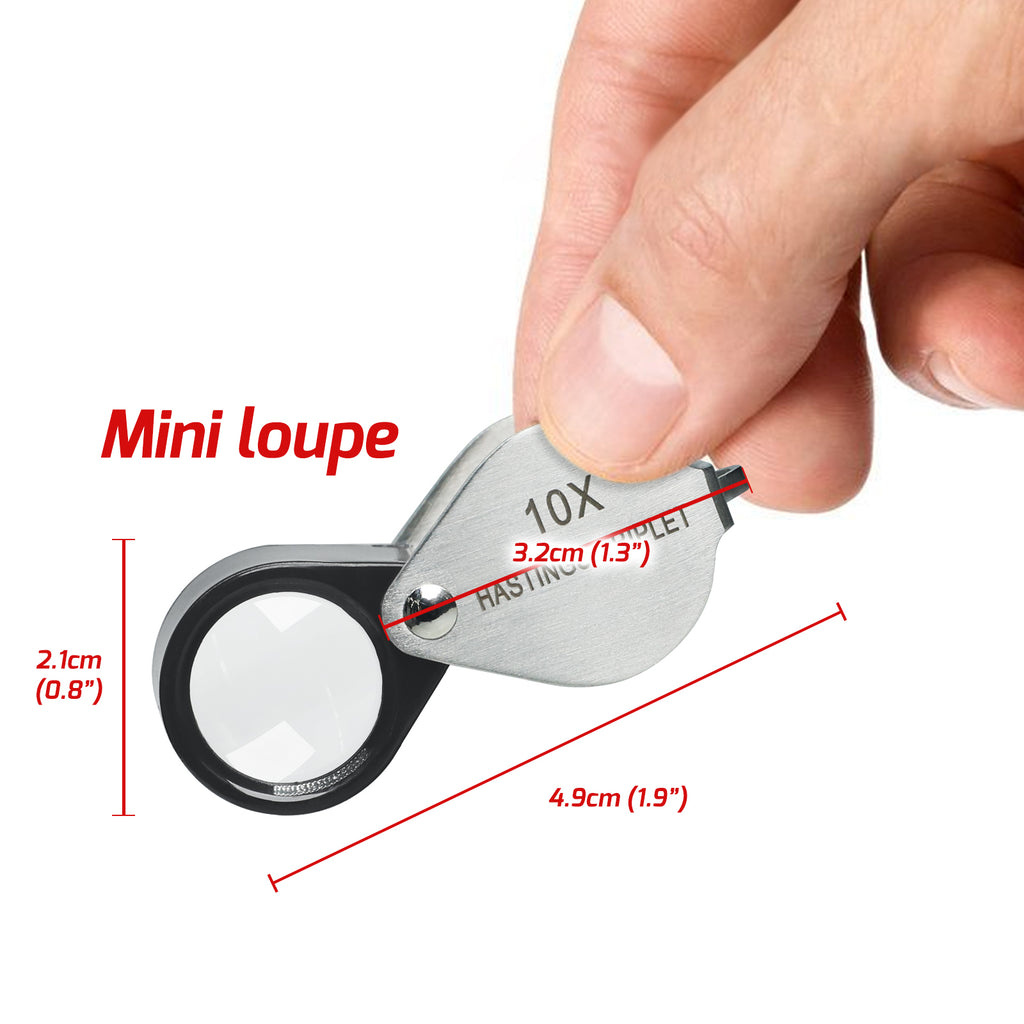 GEM-394 10x Magnification Mini Jewelry Loupe High-quality Hasting Loup –  Gain Express