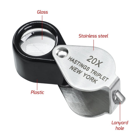 Jewelers Loupe Portable Monocular Magnifier Experimental Tools Magnifying Glass