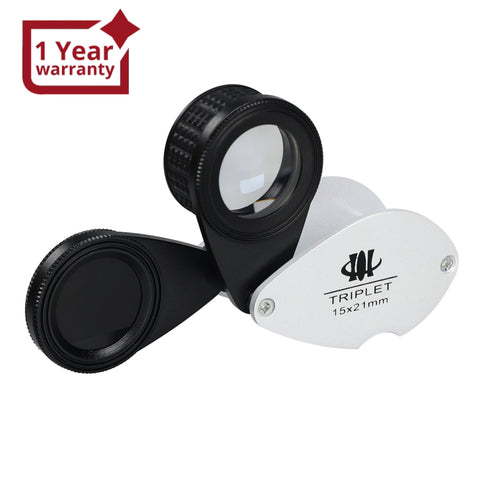 Gem-459 Gemstone Identification 2-In-1 Tool 15X Magnifier & Jadeite Filter With 21Mm Lens Diameter