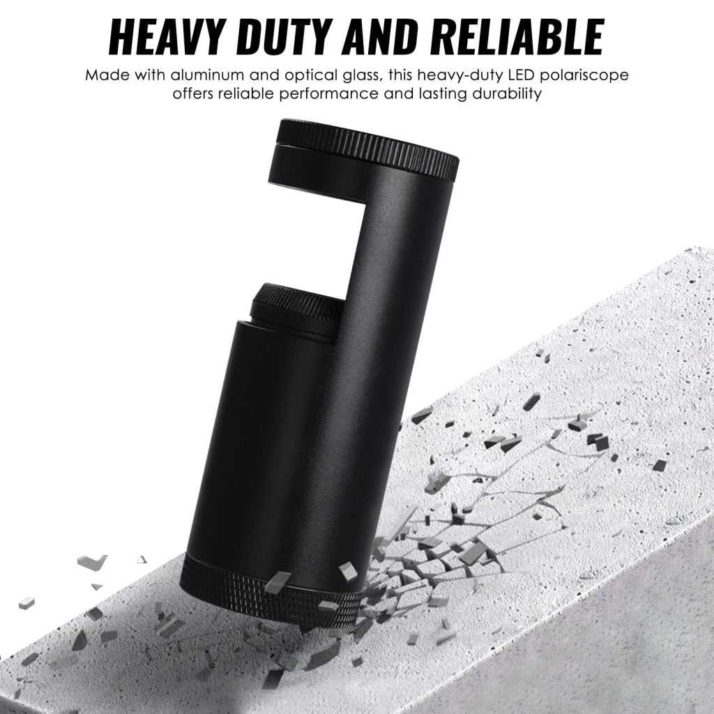 Gem-460 Portable 93Mm Length Led Gemstone Polariscope Dual Lens With 28Mm Diameter Built-In Light