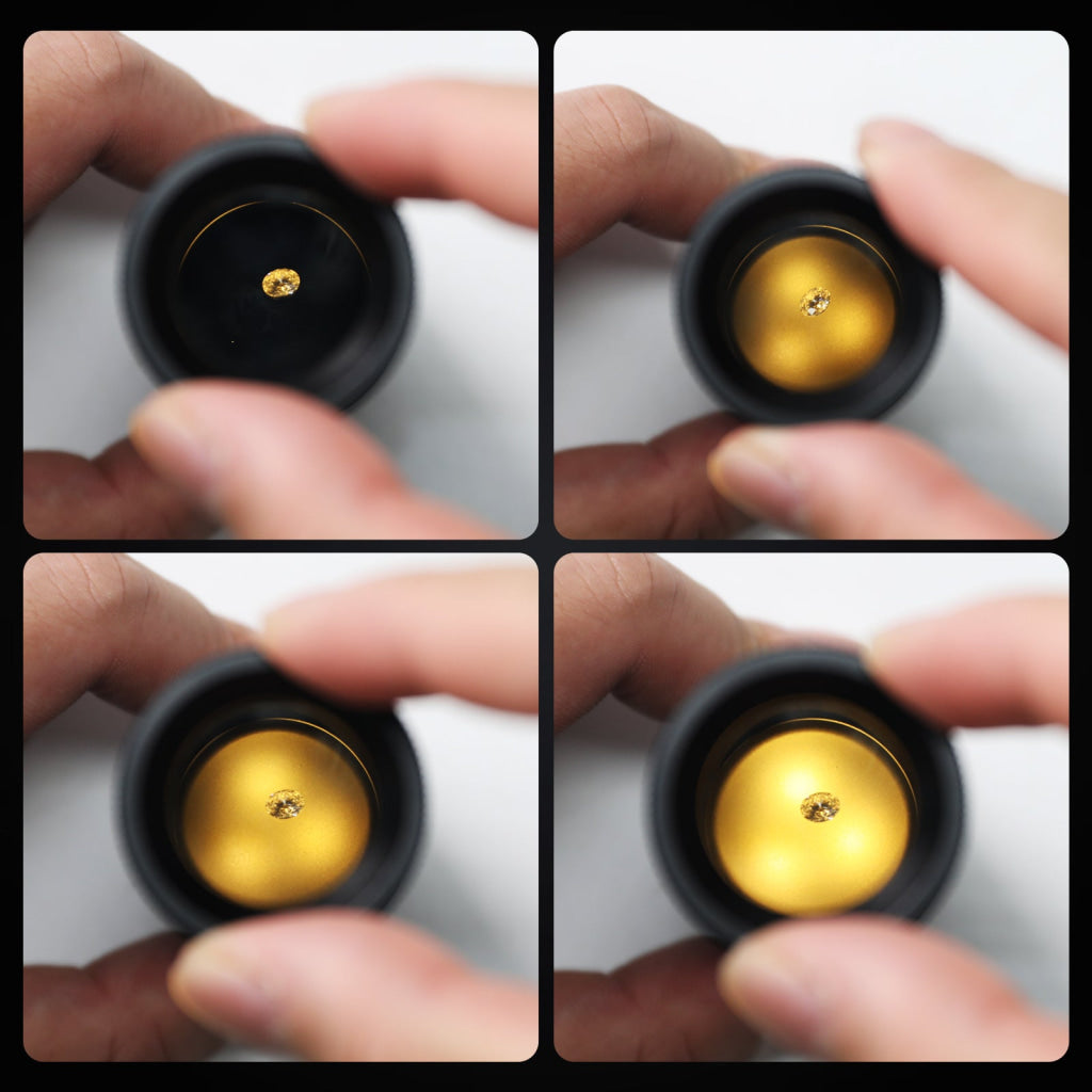 Gem-460 Portable 93Mm Length Led Gemstone Polariscope Dual Lens With 28Mm Diameter Built-In Light