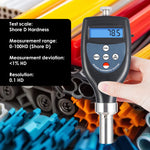 HT-6510D Digital Hardness Durometer Meter Tester Plastic Shore D