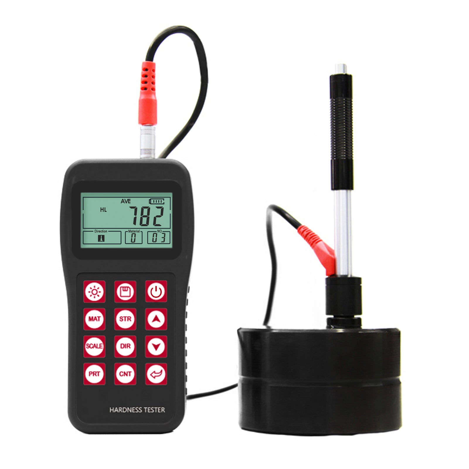 MH180 Mitech MH180 Portable Handheld  Leeb Hardness Tester Meter Gauge 170～960 HLD with 100 Group Data Memory LCD EL background light Support Micro printer