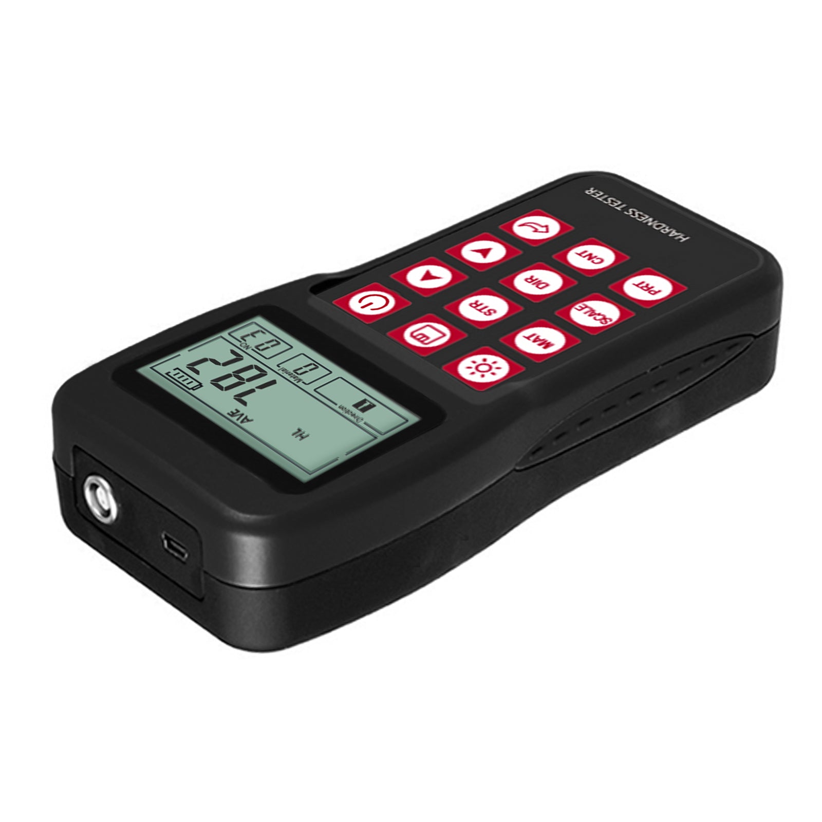 MH180 Mitech MH180 Portable Handheld  Leeb Hardness Tester Meter Gauge 170～960 HLD with 100 Group Data Memory LCD EL background light Support Micro printer