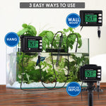 PHM-295 2-in-1 Combo pH & Temperature Meter Fish Tank Monitor Thermometer Replaceable BNC pH Electrode for Aquariums Hydroponics Aquaculture Laboratory