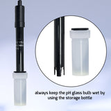 PHM-295 2-in-1 Combo pH & Temperature Meter Fish Tank Monitor Thermometer Replaceable BNC pH Electrode for Aquariums Hydroponics Aquaculture Laboratory