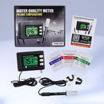 PHM-295 2-in-1 Combo pH & Temperature Meter Fish Tank Monitor Thermometer Replaceable BNC pH Electrode for Aquariums Hydroponics Aquaculture Laboratory