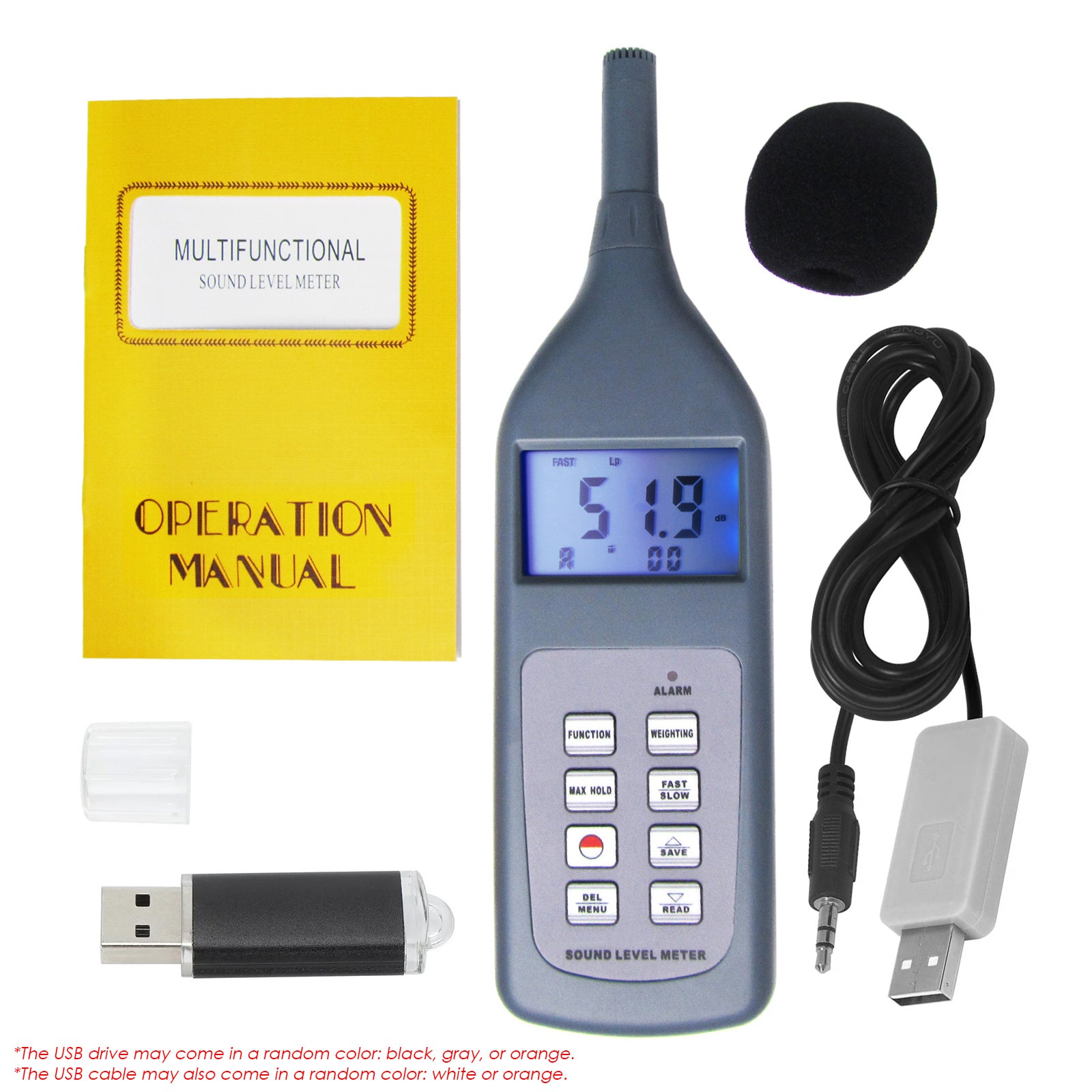 SL-5868P-CD Sound Level Meter with RS-232C Software via USB Drive