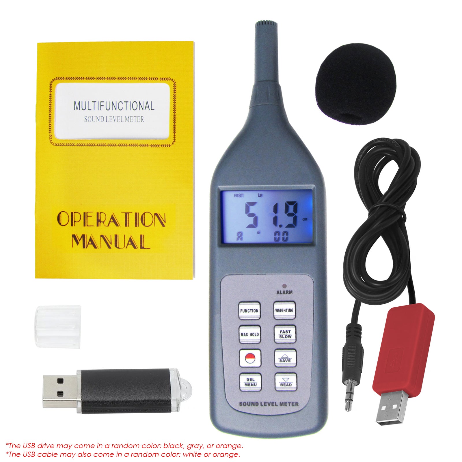 SL-5868P-CD Sound Level Meter with RS-232C Software via USB Drive