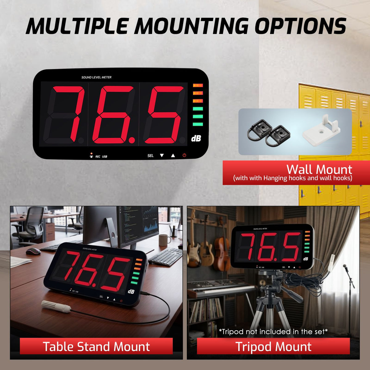 SLM-389 Wall Hanging Sound Level Meter 13