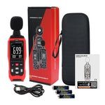 Slm-390 Decibel Meter With Data Logging Function And A / C Z Weighted Sound Portable Spl Max/Min/Avg
