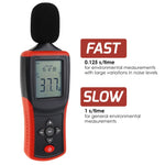 Tl205 Digital Sound Level Meter 130Db Decibel Tester Auto Ranging A/C Weighting With Lcd Backlight