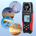 ANE-486 Digital Air Velocity Meter High Precision Anemometer 0.3~30.0m/s km/h ft/m mile/h knots Units with Air