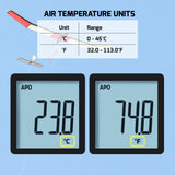 ANE-486 Digital Air Velocity Meter High Precision Anemometer 0.3~30.0m/s km/h ft/m mile/h knots Units with Air