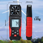 ANE-486 Digital Air Velocity Meter High Precision Anemometer 0.3~30.0m/s km/h ft/m mile/h knots Units with Air