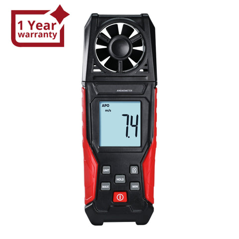 ANE-486 Digital Air Velocity Meter High Precision Anemometer 0.3~30.0m/s km/h ft/m mile/h knots Units with Air