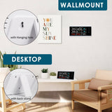 AQM-410 Portable 8-in-1 Indoor Air Quality Monitor CO2/TVOC/HCHO/AQI/PM2.5/PM10/Temp/RH with Time Clock Display in