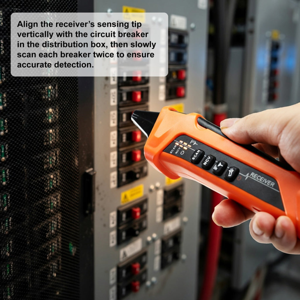 CIR-540 Digital Circuit Breaker Finder with GFCI Tester & NCV Detection Electrical Circuit Tracer High Accuracy Colored