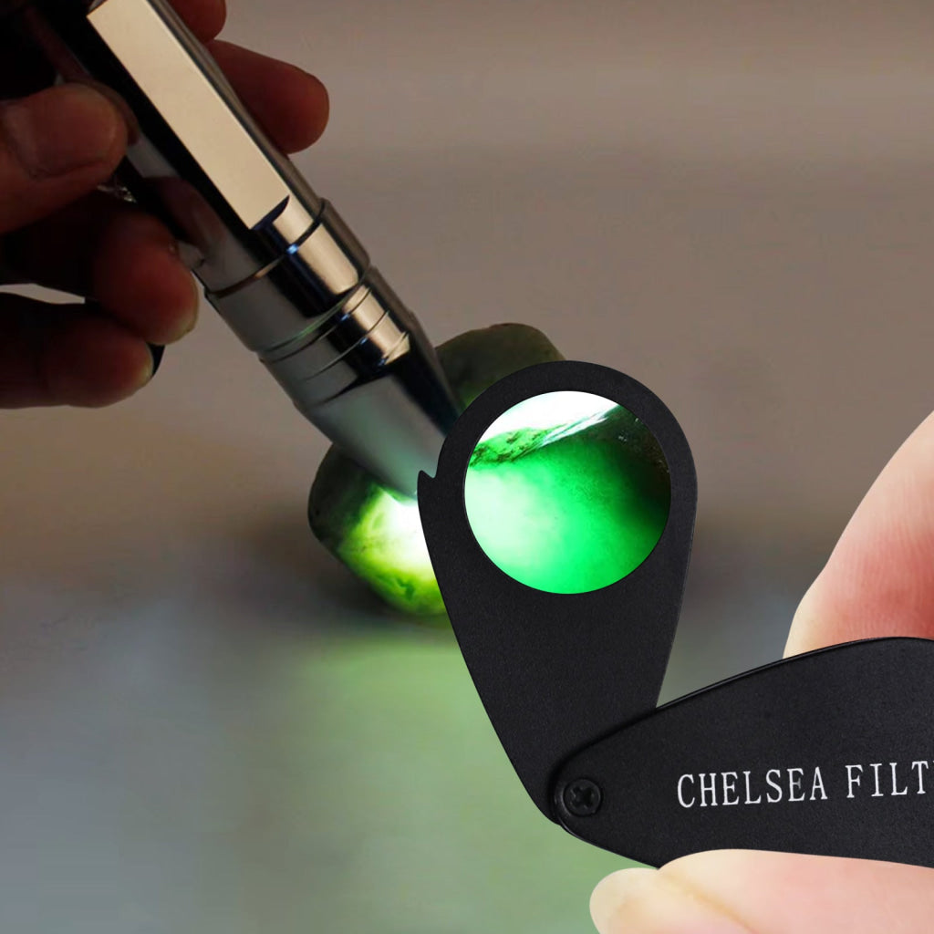CLMG 7301 Chelsea Filter Mini Gemstone Tool 21mm Lens Diameter with Glass Filter Foldable Design Heavy Duty GEM